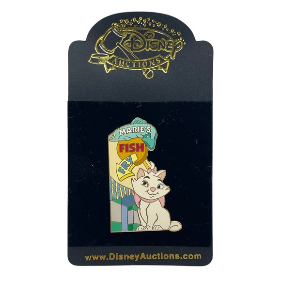Disney Other - Disney Auctions Marie Fish Fry Pin Aristocats LE 1000 Exclusive Enamel Pin